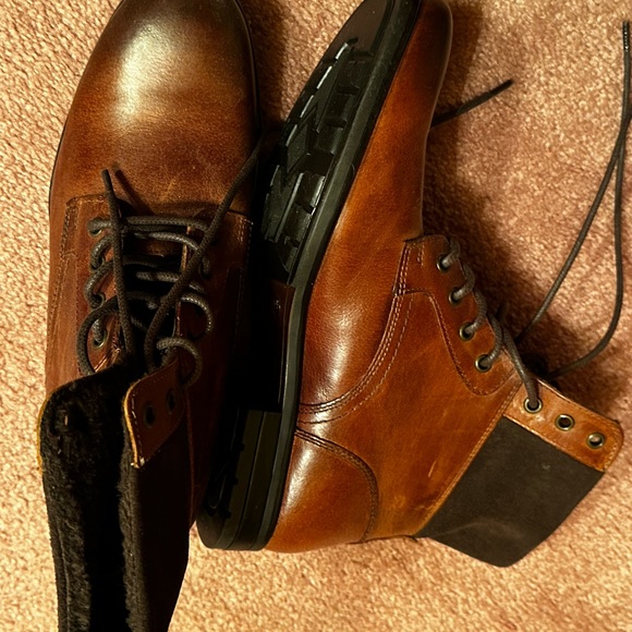 Men’s ankle leather lace up boots - Picture 6 of 7